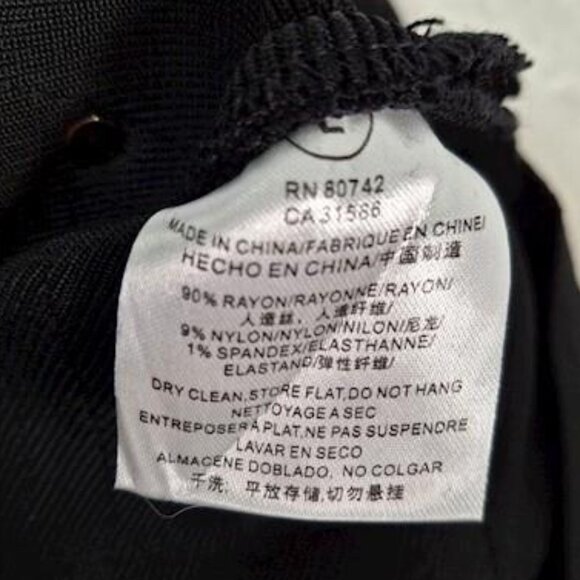 NWT Black Bandage Bodycon Sheer Mesh Mini Dress with Gold Studs - Picture 8 of 11